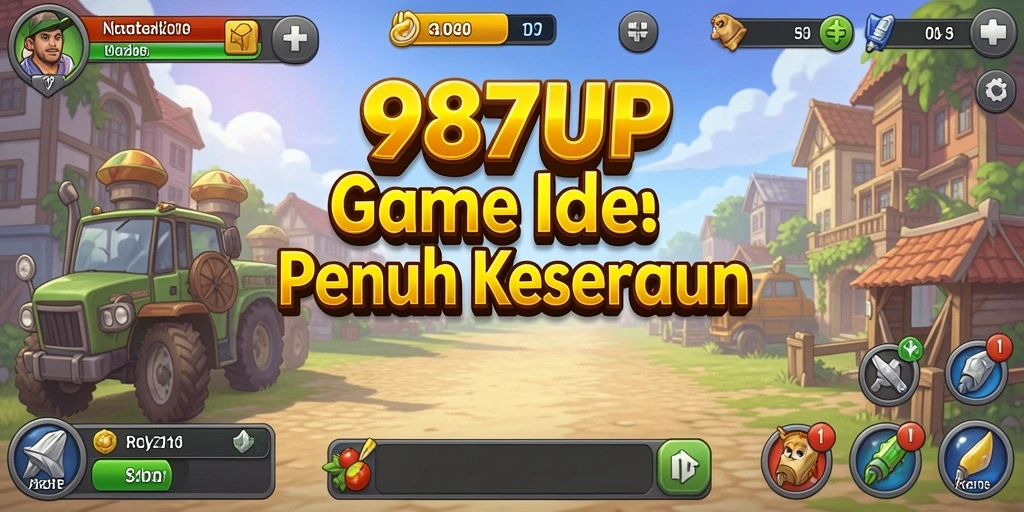 Tampilan gameplay menarik dari 987UP yang menampilkan mekanika Idle.