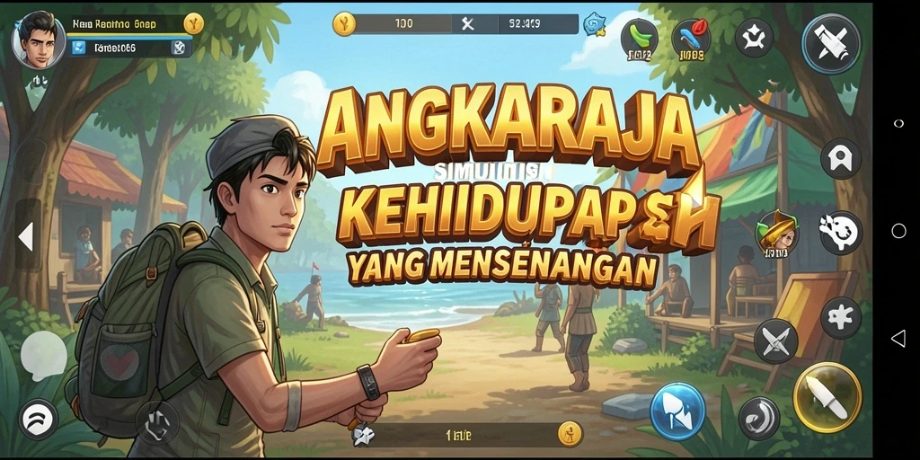 Tampilan gameplay ANGKARAJA yang memukau dan interaktif.