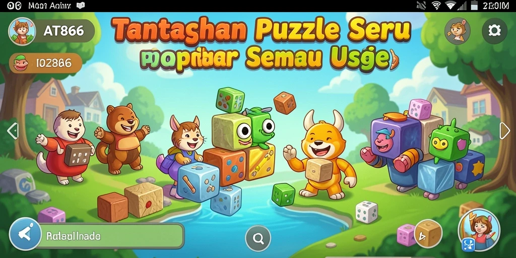 Tampilan gameplay menantang di AT866 dengan berbagai puzzle menarik.
