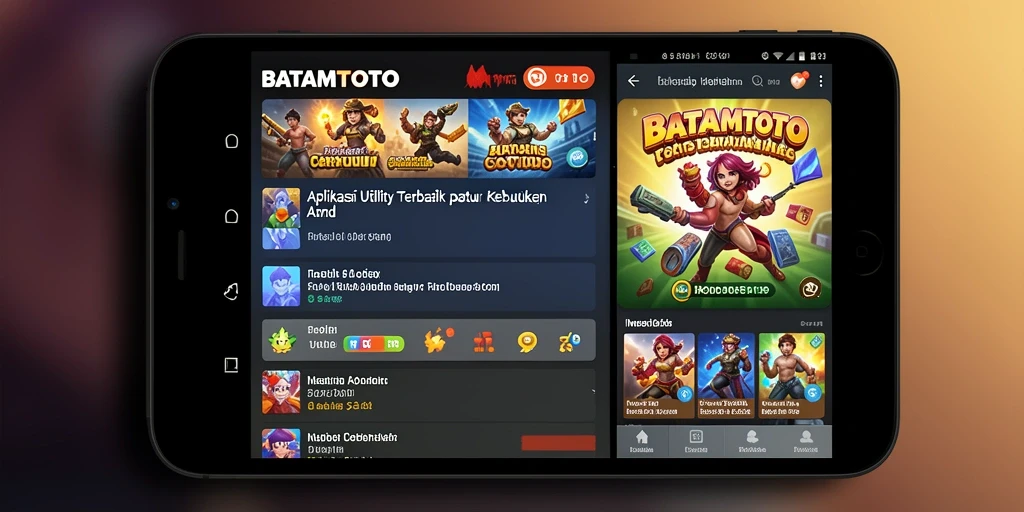 Screenshot utama BATAMTOTO menampilkan antarmuka aplikasi Utility yang sederhana.