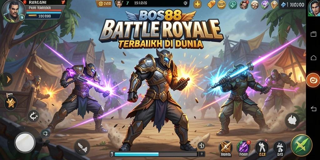 Gameplay mendebarkan dari BOS88 dalam pertarungan Battle Royale.