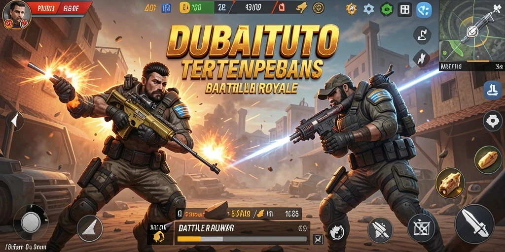Tampilan gameplay seru di DUBAITOTO dengan aksi pertarungan intens.