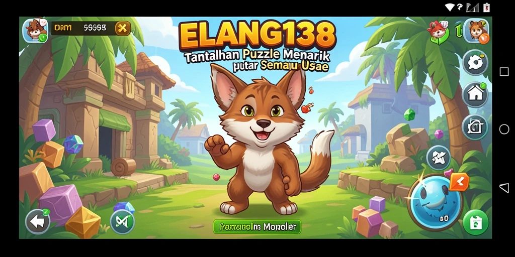 Screenshot utama ELANG138 dengan tampilan gameplay Puzzle.