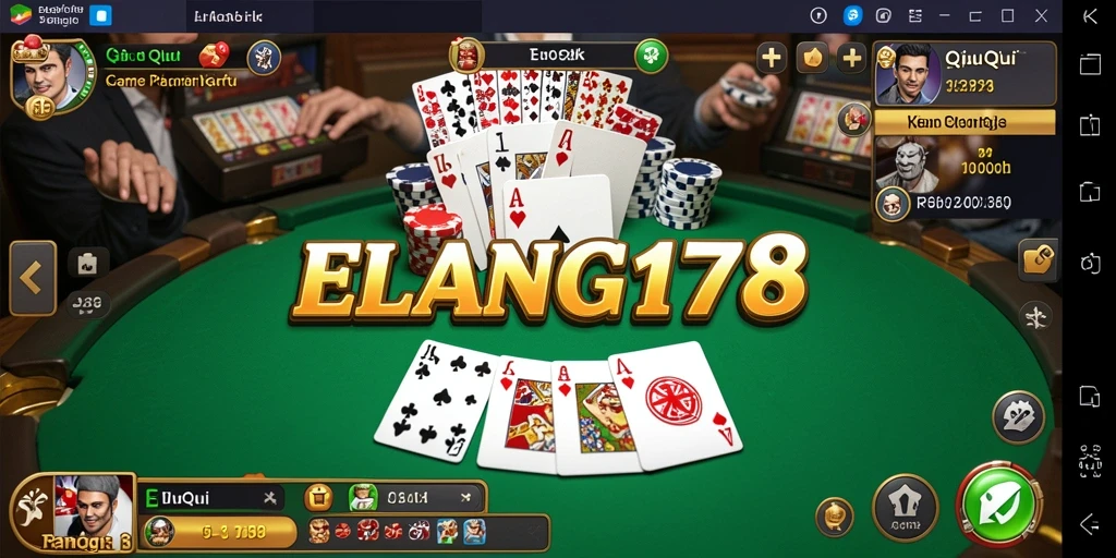 Tampilan menarik dari gameplay QiuQiu ELANG178 yang mengasyikkan.