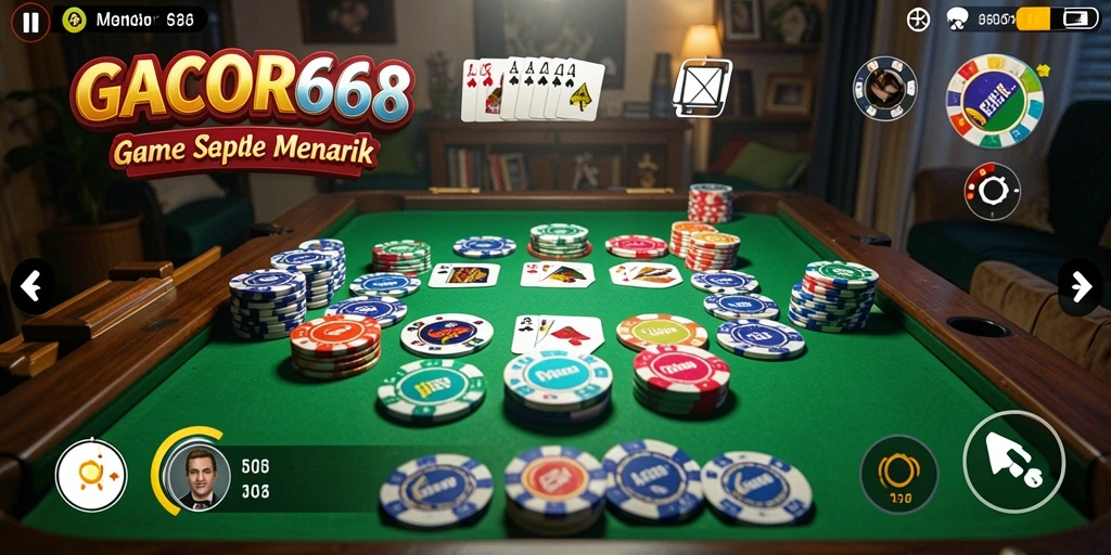 Tangkapan layar gameplay GACOR668 dengan antarmuka yang menarik