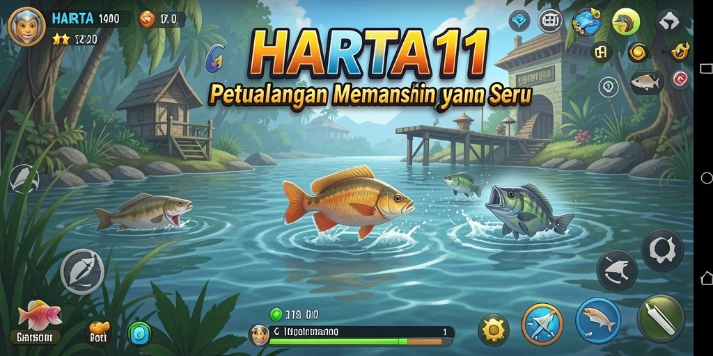 Tangkapan ikan yang besar dalam HARTA11, pengalaman memancing yang mengesankan.