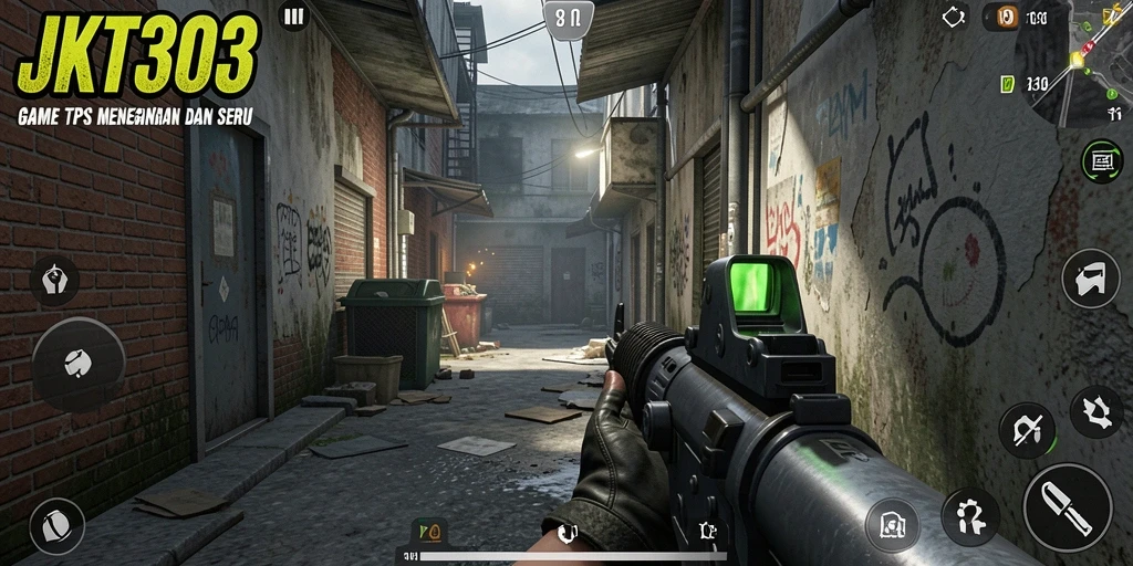 Tampilan gameplay menakjubkan dari JKT303 dengan pertempuran intens.