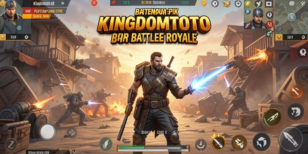 Gameplay seru KINGDOMTOTO dalam pertempuran battle royale.