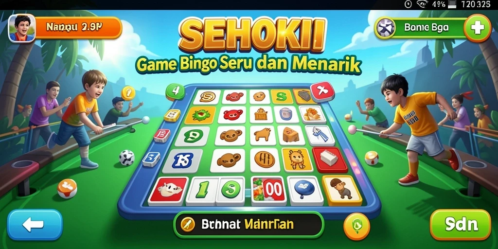 Screenshot gameplay SEHOKI menampilkan suasana seru permainan Bingo.